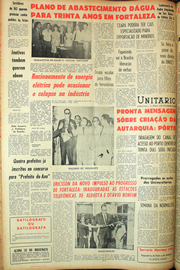 Página do jornal Unitário de novembro de 1961