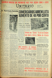 Página do jornal Unitário de novembro de 1961