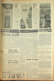 Página do jornal Unitário de novembro de 1961