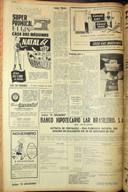 Página do jornal Unitário de novembro de 1961