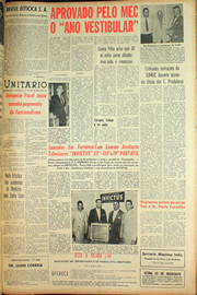 Página do jornal Unitário de novembro de 1961