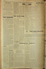 Página do jornal Unitário de novembro de 1961