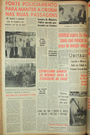 Página do jornal Unitário de novembro de 1961