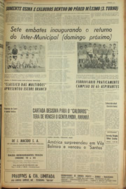 Página do jornal Unitário de novembro de 1961