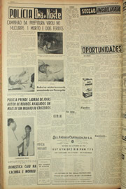 Página do jornal Unitário de novembro de 1961