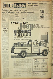 Página do jornal Unitário de novembro de 1961