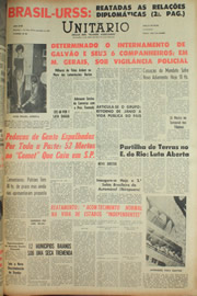 Página do jornal Unitário de novembro de 1961