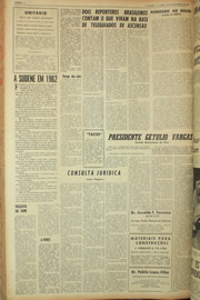 Página do jornal Unitário de novembro de 1961
