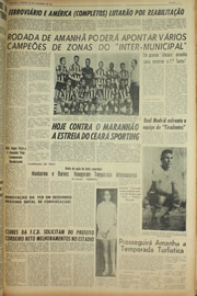 Página do jornal Unitário de novembro de 1961