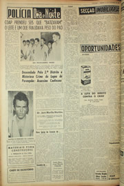 Página do jornal Unitário de novembro de 1961