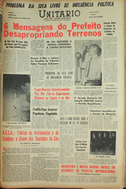 Página do jornal Unitário de novembro de 1961
