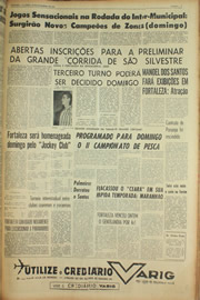 Página do jornal Unitário de novembro de 1961