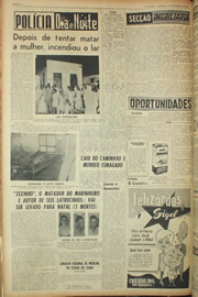Página do jornal Unitário de dezembro de 1961