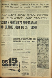 Página do jornal Unitário de dezembro de 1961