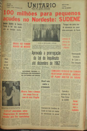 Página do jornal Unitário de dezembro de 1961