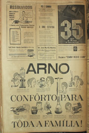 Página do jornal Unitário de dezembro de 1961
