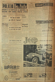 Página do jornal Unitário de dezembro de 1961