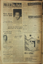 Página do jornal Unitário de dezembro de 1961