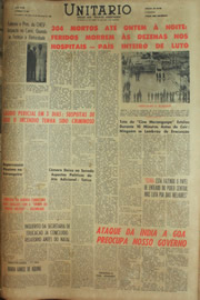 Página do jornal Unitário de dezembro de 1961