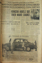 Página do jornal Unitário de dezembro de 1961