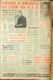 Página do jornal Unitário de janeiro de 1962