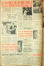 Página do jornal Unitário de janeiro de 1962