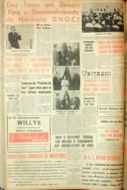 Página do jornal Unitário de janeiro de 1962