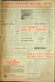 Página do jornal Unitário de janeiro de 1962