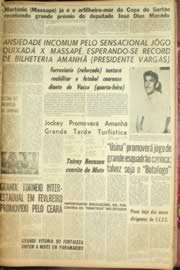 Página do jornal Unitário de janeiro de 1962