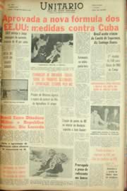 Página do jornal Unitário de janeiro de 1962