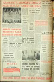 Página do jornal Unitário de janeiro de 1962