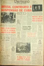 Página do jornal Unitário de janeiro de 1962