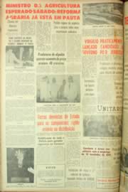 Página do jornal Unitário de janeiro de 1962