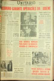 Página do jornal Unitário de fevereiro de 1962