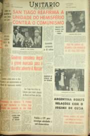 Página do jornal Unitário de fevereiro de 1962