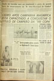 Página do jornal Unitário de fevereiro de 1962