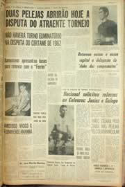 Página do jornal Unitário de fevereiro de 1962