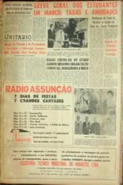 Página do jornal Unitário de fevereiro de 1962