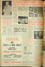 Página do jornal Unitário de fevereiro de 1962