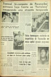 Página do jornal Unitário de fevereiro de 1962