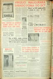 Página do jornal Unitário de fevereiro de 1962
