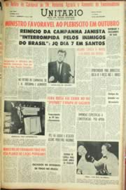 Página do jornal Unitário de março de 1962