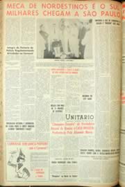 Página do jornal Unitário de março de 1962