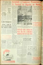 Página do jornal Unitário de março de 1962