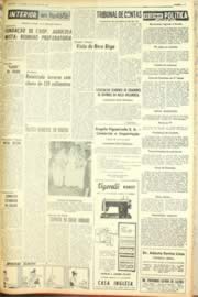 Página do jornal Unitário de março de 1962