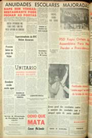 Página do jornal Unitário de março de 1962