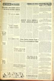 Página do jornal Unitário de março de 1962