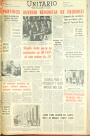 Página do jornal Unitário de março de 1962