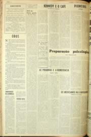 Página do jornal Unitário de março de 1962
