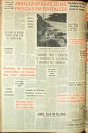 Página do jornal Unitário de março de 1962